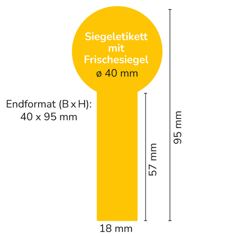 Leere Lola – Siegeletikett ø40mm 160g (Deep-Twist-Off)