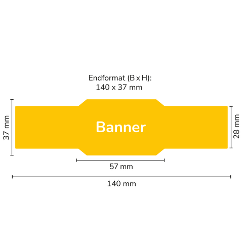 Leere Lola - Banner Sonderform Hexagon 250g (Twist-Off)