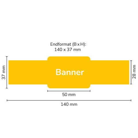 Leere Lola - Banner Sonderform Rechteck 250g (Twist-Off)