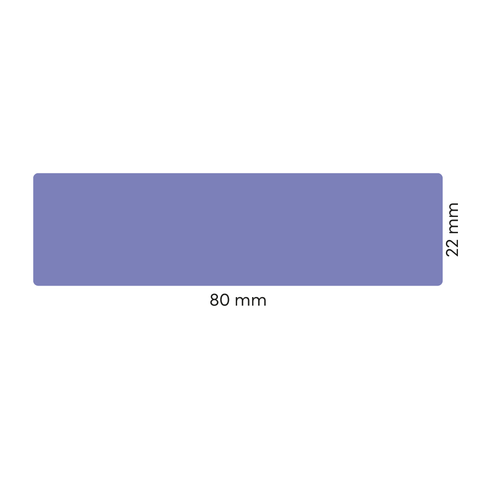 Leere Lola – Rechteckiges Etikett 80x22 mm für Cremetiegel 50ml