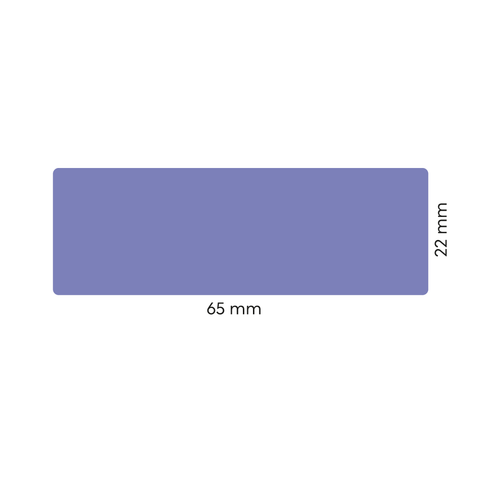 Leere Lola – Rechteckiges Etikett 65x22 mm für Cremetiegel 50ml