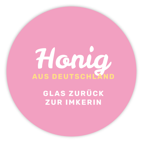 Strahlende Steffi – Honigetikett Deckeletikett 250g (Kunststoffdeckel)