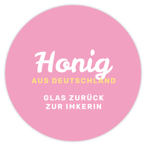 Strahlende Steffi – Honigetikett Deckeletikett 500g (Kunststoffdeckel)