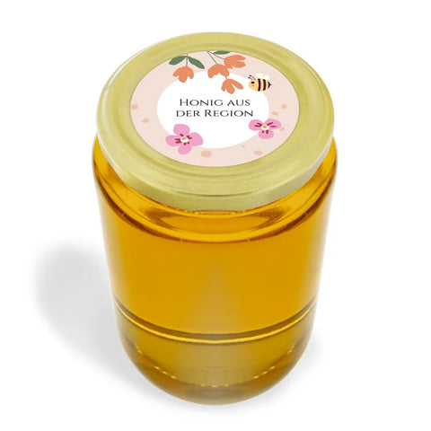 Florale Fiona – Honigetikett Deckeletikett 1000g (Twist-Off)