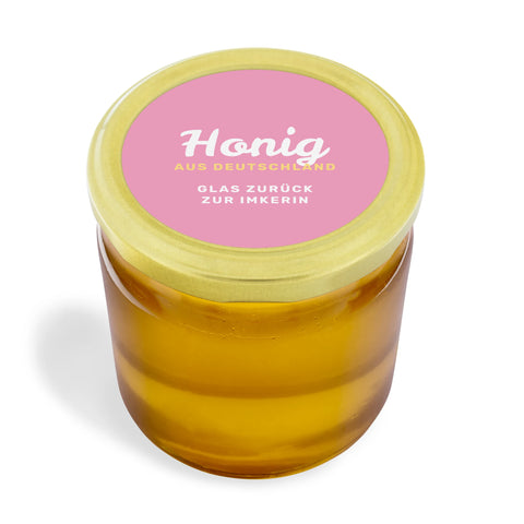 Strahlende Steffi – Honigetikett Deckeletikett 500g (Twist-Off)