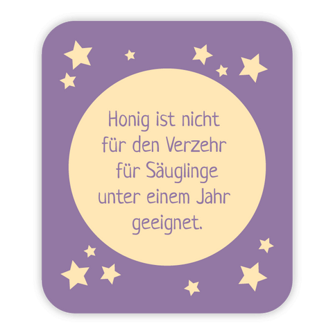 Rechteckiger Sticker 30x35mm - Verzehrhinweis