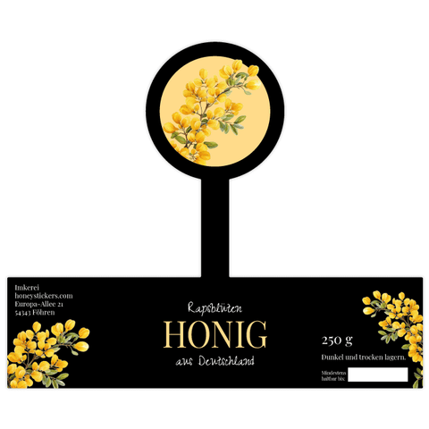 Elegante Elena – Etikett mit Gewährverschluss 250g (Kunststoffdeckel)