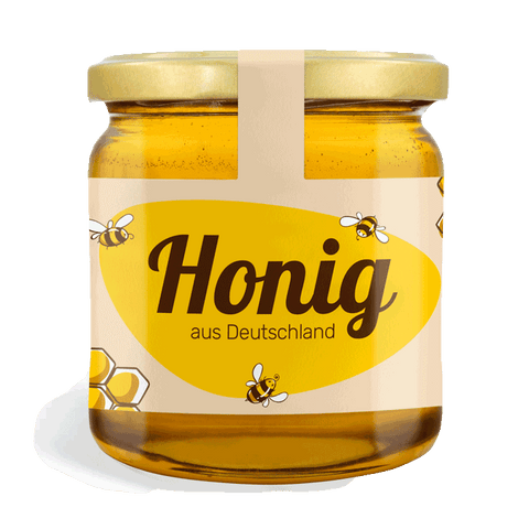 Honigetiketten 250 g - Wabenwerk [100 Stück Honigetiketten 250 g - Wabenwerk [100 Stück