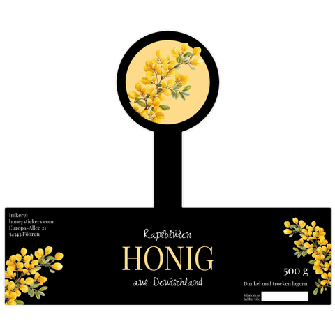 Elegante Elena – Etikett mit Gewährverschluss 500g (Twist-Off)