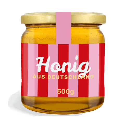 Strahlende Steffi – Honigetikett mit Gewährverschluss 500g (Twist-Off)