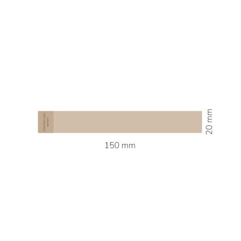 Leuchtende Leonie – Banderolenetikett 150x20mm für Wabenkerzen Ø40mm