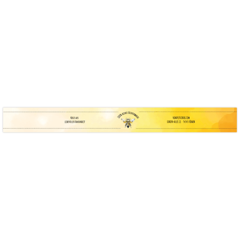 Sonnige Sophia – Banderolenetikett 190x20mm für Wabenkerzen Ø55mm