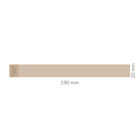 Gelassene Gerda – Banderolenetikett 190x20mm für Wabenkerzen Ø55mm