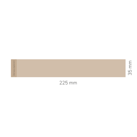 Leuchtende Leonie – Banderolenetikett 225x35mm für Stumpenkerzen Ø65mm