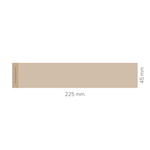Leuchtende Leonie – Banderolenetikett 225x45mm für Stumpenkerzen Ø65mm