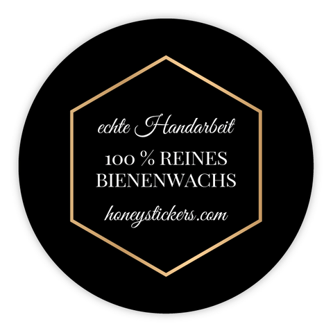 Nobler Norbert – Runder Deckelaufkleber 40x40mm für Kerzen im 250g-Glas