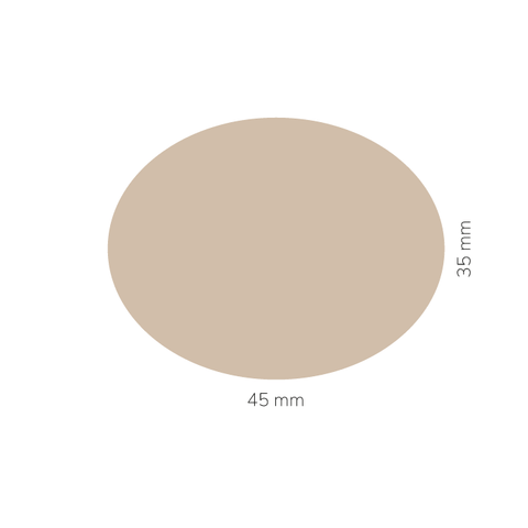 Leuchtende Leonie – Ovaler Aufkleber 45x35mm für Stumpenkerzen Ø60mm