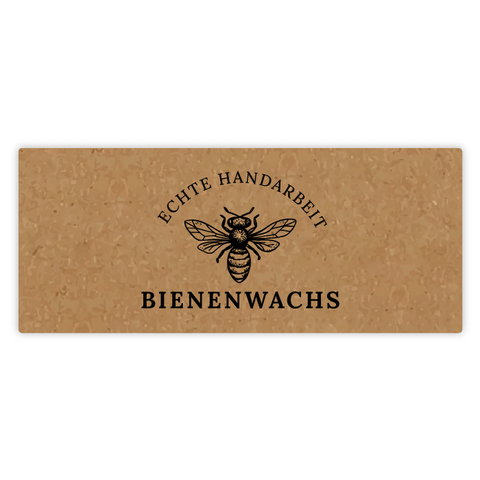 Natürliche Nadja – Rechteckiger Aufkleber 60x25mm für Kerzen im 50g-Glas