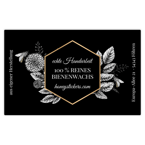 Nobler Norbert – Rechteckiger Aufkleber 80x50mm für Kerzen im 500g-Glas