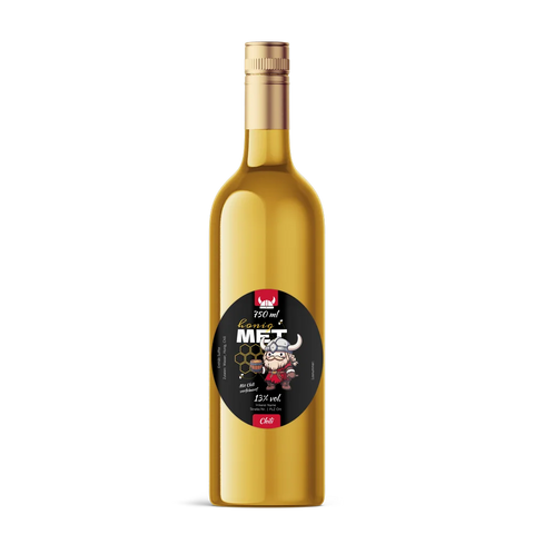 Wilder Wiki – Ovales Flaschenetikett 80x100mm für 750ml Met