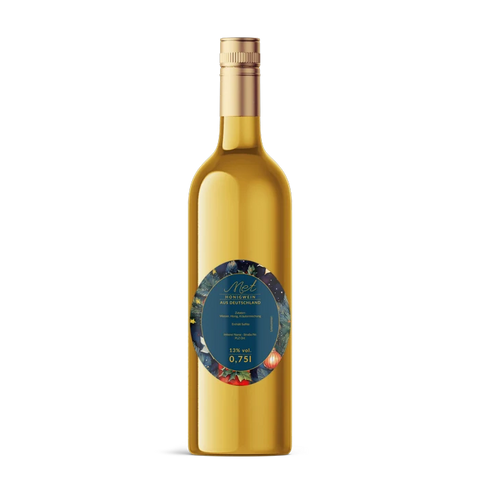 Leuchtende Leonie – Ovales Flaschenetikett 80x100mm für 750ml Met