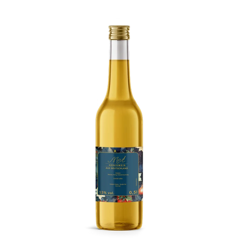 Leuchtende Leonie – Quadratisches Flaschenetikett 80x80mm für 500ml Met