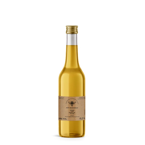 Natürliche Nadja – Rechteckiges Flaschenetikett 70x60mm für 200ml Met