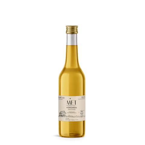 Idyllische Ida – Rechteckiges Flaschenetikett 70x60mm für 200ml Met