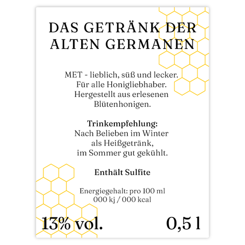 Charmanter Charly – Rechteckiges Rückenetikett 60x80mm für 500ml Met