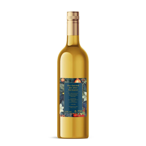 Leuchtende Leonie – Rechteckiges Rückenetikett 70x100mm für 750ml Met