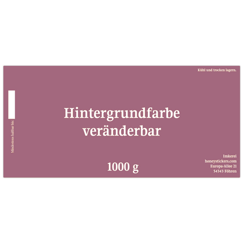 Kunterbunte Karla - Rechteckiges Etikett 1000g (Twist-Off)