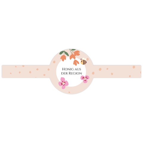 Florale Fiona – Honigetikett mit doppeltem Frischesiegel 1000g (Twist-Off)