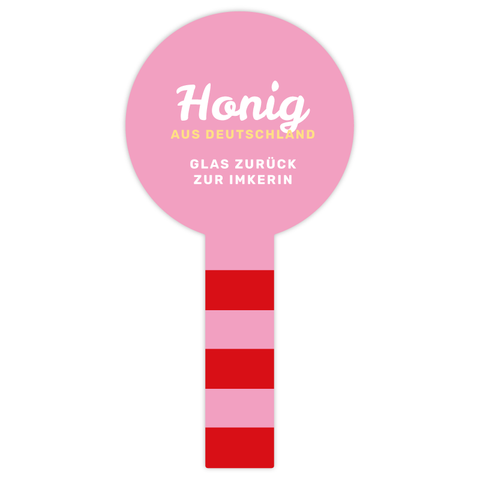 Strahlende Steffi – Honigetikett  Siegeletikett mit Frischesiegel 250g (Kunststoffdeckel)