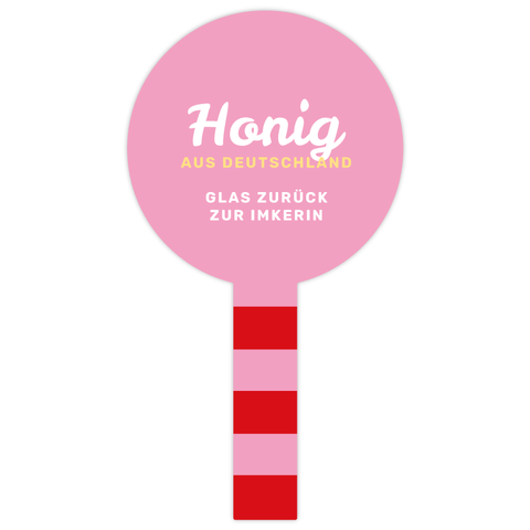 Strahlende Steffi – Honigetikett für Deckel mit Frischesiegel 500g (Kunststoffdeckel)