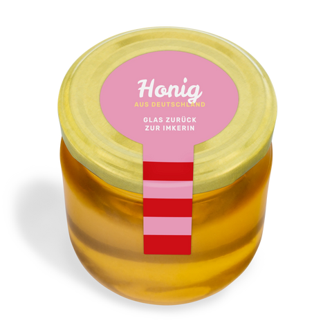 Strahlende Steffi –  Honigetikett mit Frischesiegel 250g (Twist-Off)