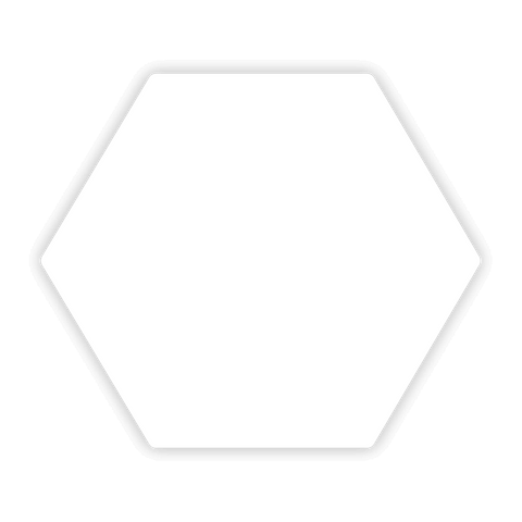 Hexagon Sticker 27x23mm - Blanko