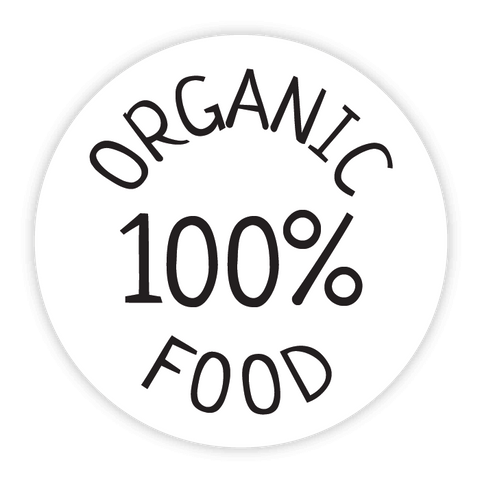 Runder Sticker 30x30mm - Organic Food
