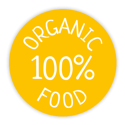 Runder Sticker 30x30mm - Organic Food
