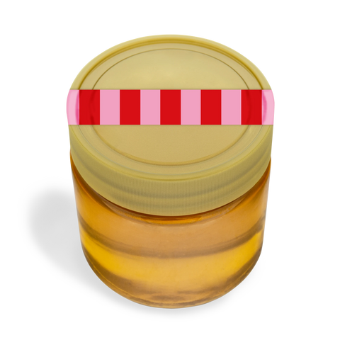 Strahlende Steffi – Honigetikett Verschlussetikett 250g (Kunststoffdeckel)