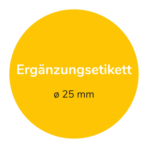 Runder Sticker 25x25mm - Blanko