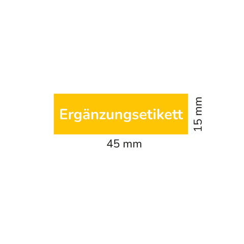 Rechteckiger Sticker 45x15mm - Blanko