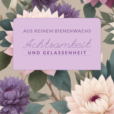 Gelassene Gerda - Kerzenaufkleber