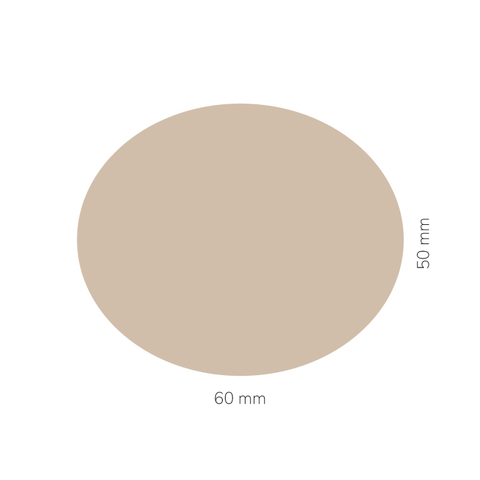 Leuchtende Leonie – Ovaler Aufkleber 60x50mm für Kerzen im 375g-Glas