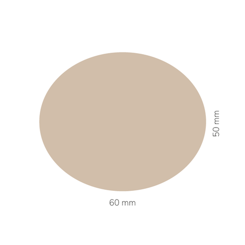 Sonnige Sophia – Ovaler Aufkleber 60x50mm für Kerzen im 500g-Glas