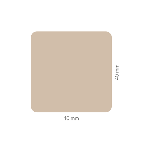 Sonnige Sophia – Quadratischer Aufkleber 40x40mm für Kerzen im 250g-Glas