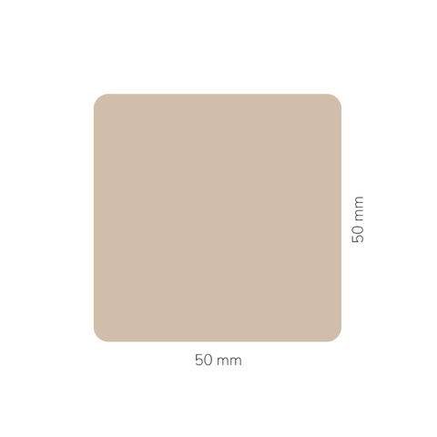 Sonnige Sophia – Quadratischer Aufkleber 50x50mm für Kerzen im 375g-Glas