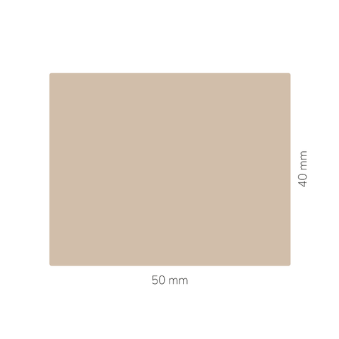 Natürliche Nadja – Rechteckiger Aufkleber 50x40mm für Kerzen im 250g-Glas