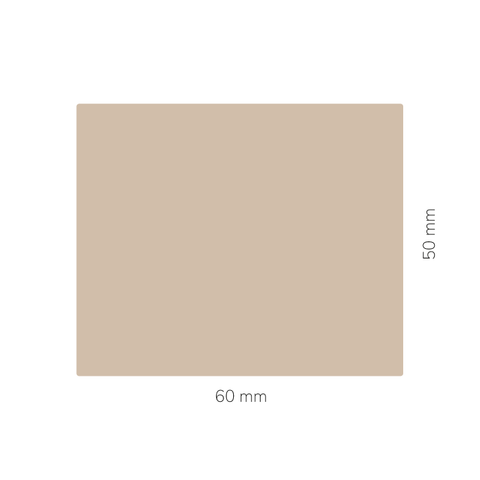 Natürliche Nadja – Rechteckiger Aufkleber 60x50mm für Kerzen im 375g-Glas