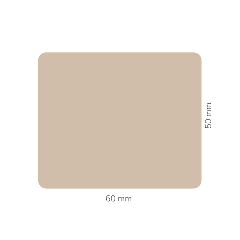 Gelassene Gerda – Rechteckiger Aufkleber mit abgerundeten Ecken 60x50mm für Kerzen im 500g-Glas