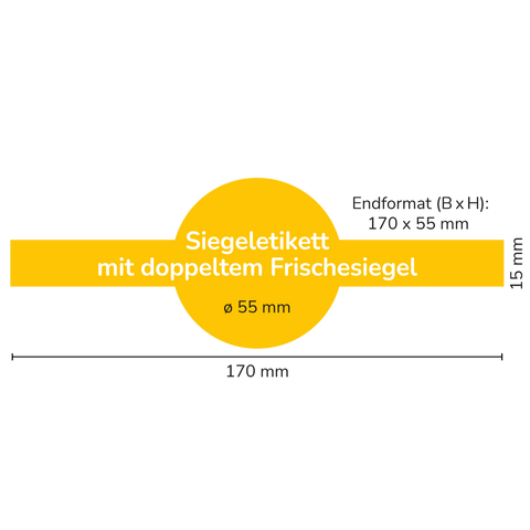 Klassischer Karl – Siegeletikett mit doppeltem Frischesiegel 1000g (Twist-Off)